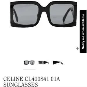 最終値下げ❗レアCELINE❗SQUARESHAPEREDBLKCL40030F Celine sunglasses square black new arrivals